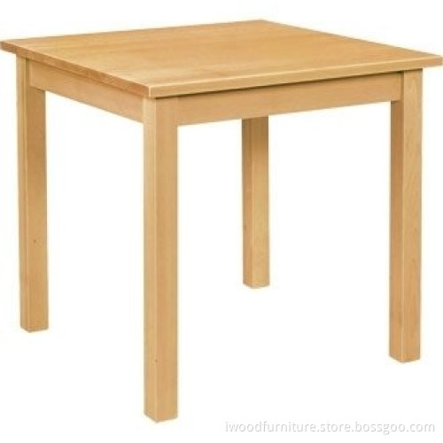 Kitchen / Dining Table -Wooden Dining Square Table - 760X760mm Natural